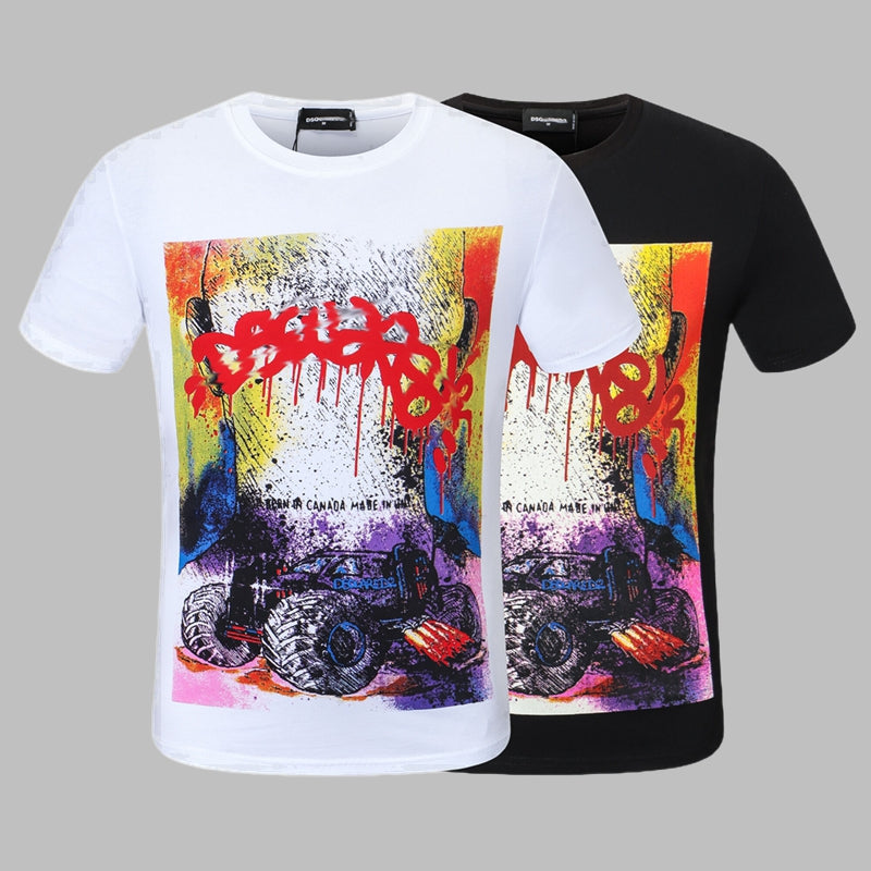 New-DSQ2 Print 2025-22 Man T-shirt