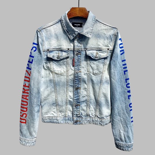 2025 New DSQ2 Men's Fashion Denim Jacke