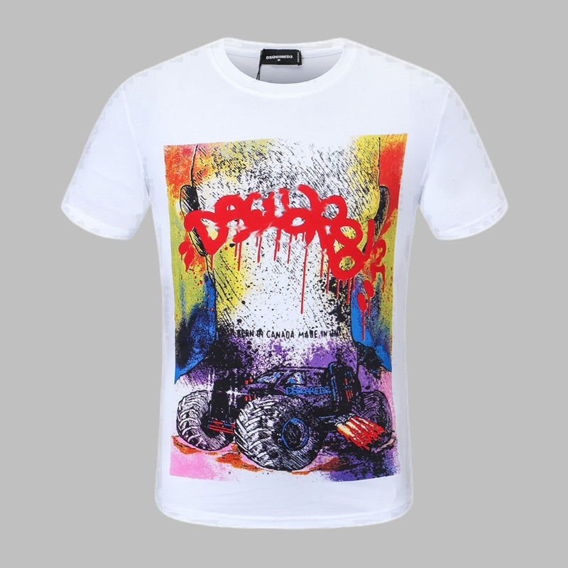 New-DSQ2 Print 2025-22 Man T-shirt