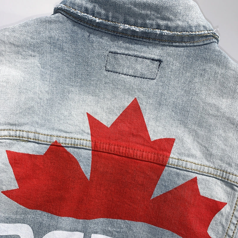 2025 New DSQ2 Men's Fashion Denim Jacke