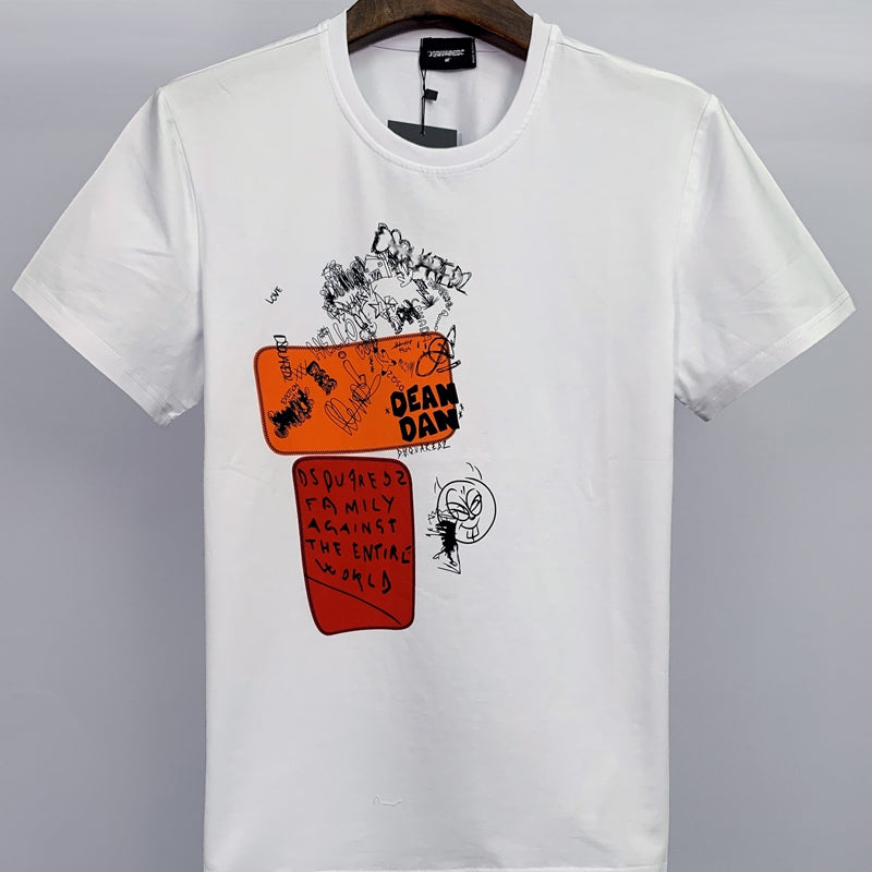 2025 DSQ2 Cotton Men's Short Sleeve T-Shirt