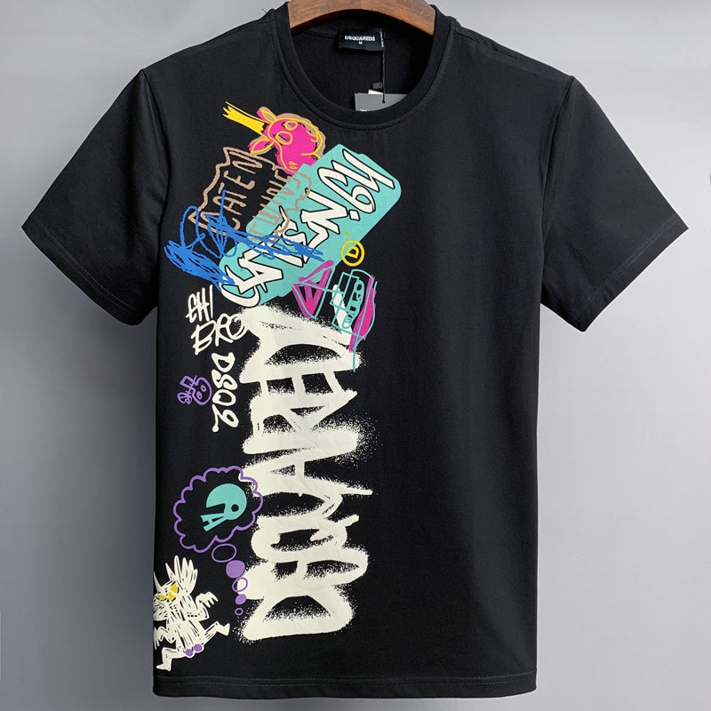 2025 DSQ2 Cotton Men's Short Sleeve T-Shirt
