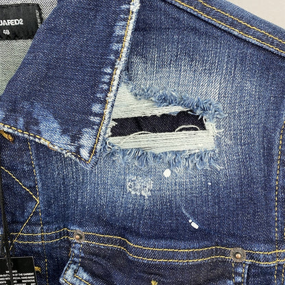 2025 New DSQ2 Men's Fashion Denim Jacke