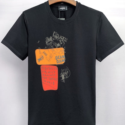 2025 DSQ2 Cotton Men's Short Sleeve T-Shirt