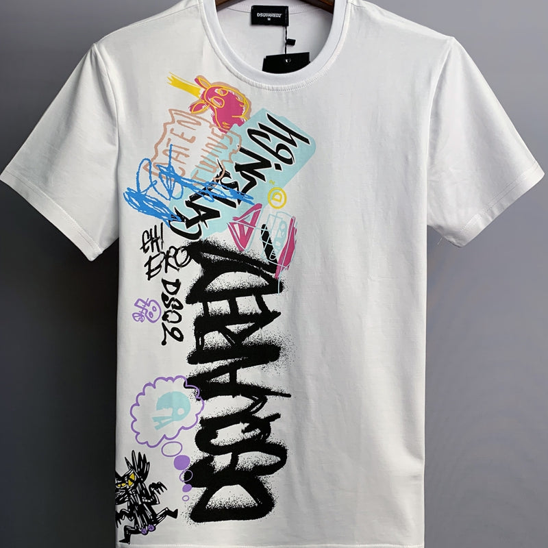 2025 DSQ2 Cotton Men's Short Sleeve T-Shirt