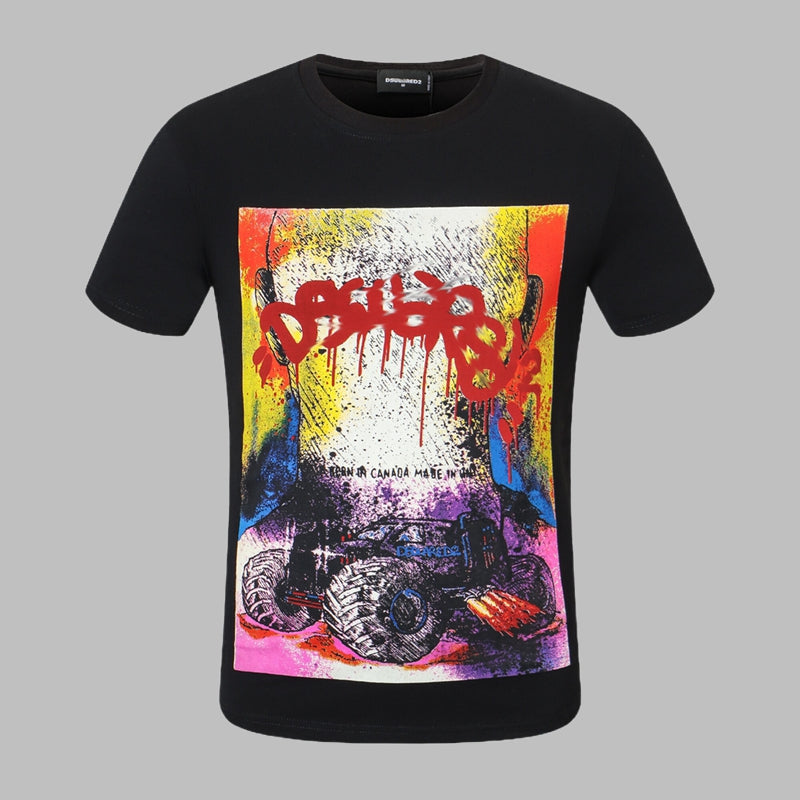 New-DSQ2 Print 2025-22 Man T-shirt