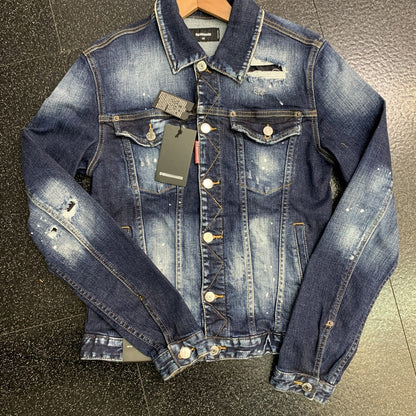2025 New DSQ2 Men's Fashion Denim Jacke
