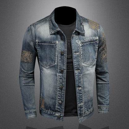 2025 DSQ2 Men's Ripped Denim Jacket