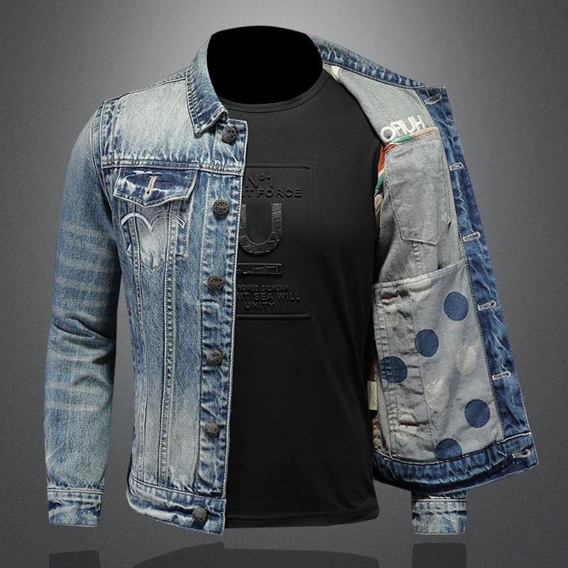 2025 DSQ2 Men's Ripped Denim Jacket